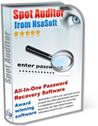 SpotAuditor Recovers IE, Outlook, ICQ, Far, SecureFX, VNC, Dial up, Trillian, MSN passwords.